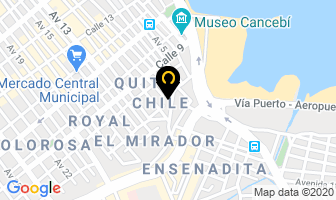 Mapa de Hostal  “Puerto Azul” en Manta
