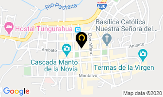 Mapa de Hostal San Sebastian en Cantón Baños