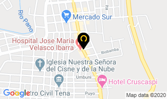 Mapa de *** Hostal Sumacziza *** en Tena
