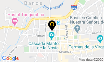 Mapa de Hostal Todos Vuelven en Cantón Baños