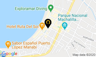Mapa de Hostal Yemayá en Puerto López