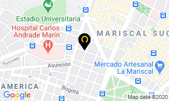 Mapa de Hostales Cisne - Cisne 2 en Quito