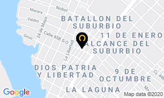 Mapa de Hostería La Terraza en Puerto López