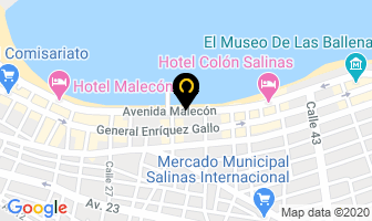 Mapa de Hotel Bleu en Salinas
