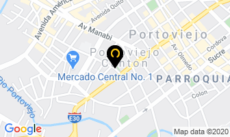 Mapa de Hotel Cabrera Internacional en Portoviejo