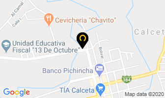 Mapa de Hotel Calceta en Calceta