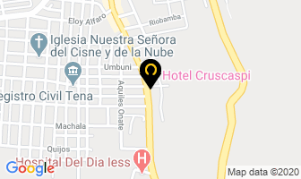 Mapa de Hotel Cruscaspi en Tena