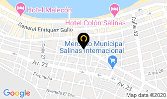 Mapa de Hotel Galeria's Beach en Salinas