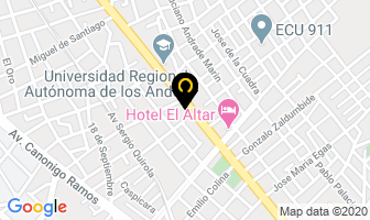 Mapa de Hotel Rey De Los Andes en Riobamba