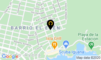 Mapa de Hotel Verde Azul en Puerto Ayora