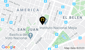 Mapa de Instituto Nacional MejÍa en Quito