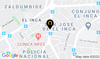 Mapa de Jardin Escuela David Ausubel en Quito