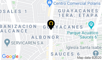 Mapa de La Casa Del Bonsai De Paco Oñate en Guayaquil