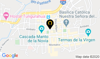 Mapa de La Cava Cafe & Restaurant en Cantón Baños