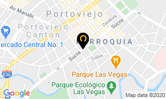 Mapa de La Compañia en Portoviejo