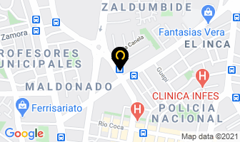 Mapa de La Forroteca Cia.ltda. en Quito