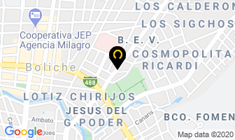 Mapa de Laboratorio Clinico Bone en Milagro