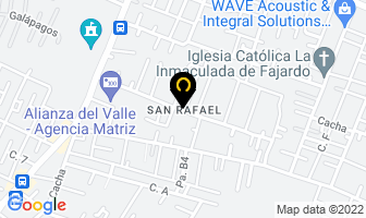 Mapa de Las Super Llaves Emerguencias San Rafael en Sangolquí