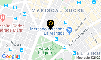 Mapa de Los Sanduches en Quito
