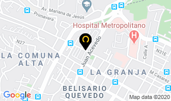 Mapa de M M & G Comunicacion en Quito