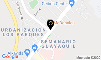 Mapa de Mantra Pilates en Guayaquil