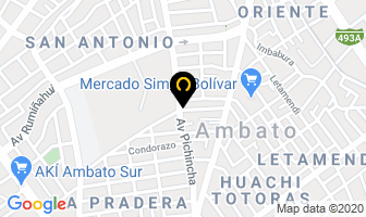 Mapa de Mera`s Cafe en Ambato