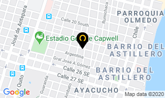 Mapa de Metal Lujo en Guayaquil
