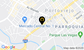 Mapa de Montero Distribuciones en Portoviejo