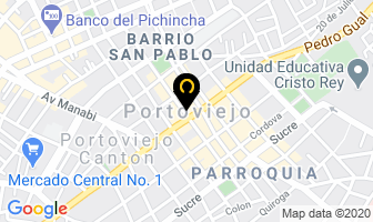 Mapa de Multirepuestos ´´ Velfar´´ en Portoviejo