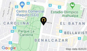 Mapa de Nuevas Raices Inmobiliaria en Quito
