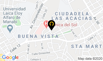 Mapa de Obstetriz Maricela Suarez Mgst. en Manta