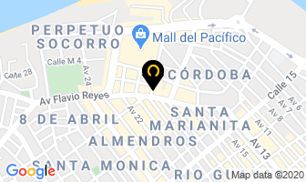 Mapa de Odontólogo Ronald Azúa Santana en Manta
