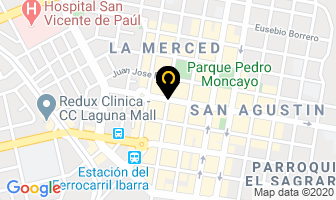 Mapa de Optica Bolivar en Ibarra