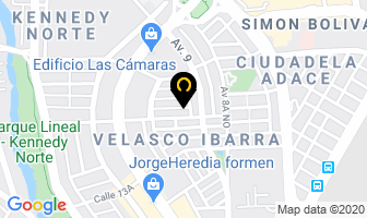 Mapa de Ozono Life Ecuador en Guayaquil