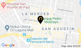 Mapa de Patricio Vaca Ulloa - Arquitecto en Ibarra