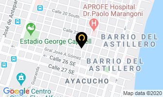 Mapa de Peralta Cabezas Raul Dr. en Guayaquil