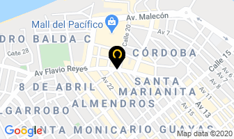 Mapa de Pinblu Detalles en Manta