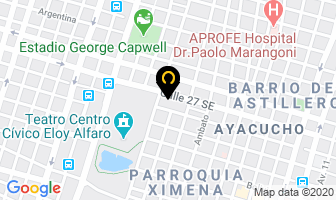 Mapa de “Pinturas Repinta Car” en Guayaquil
