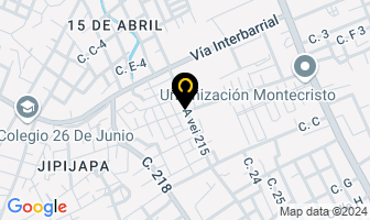Mapa de Proquimicos Del Ecuador en Manta