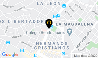 Mapa de Recepciones Blue Palace en Quito