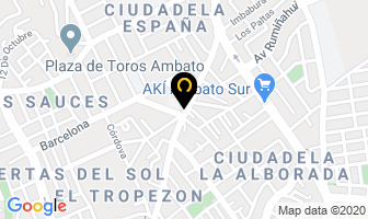 Mapa de Recepciones Ensueños en Ambato