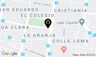 Mapa de Representaciones Garsa, Regarsa Cia.ltda. en Quito