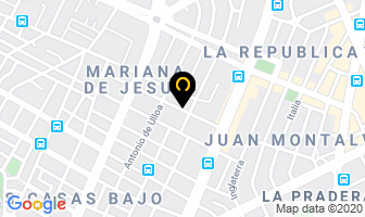 Mapa de Representaciones Medicas J.f. en Quito