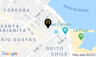 Mapa de Restaurant La Cuchara Mágica en Manta