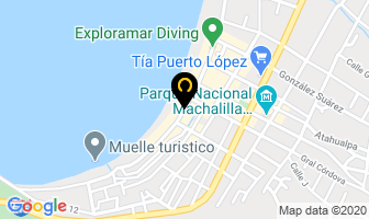 Mapa de Restaurant Las Gaviotas en Puerto López