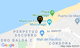 Mapa de Restaurant Las Velas en Manta