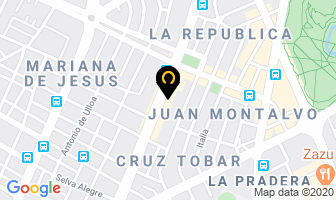 Mapa de Restaurant Mar Y Tierra en Quito