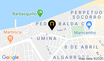 Mapa de Restaurant Mediterraneo en Manta