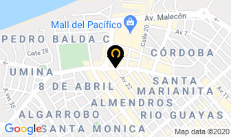 Mapa de Restaurante Taconazo en Manta
