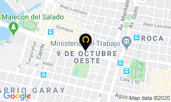 Mapa de Rosero Morla Gilberto Md. en Guayaquil